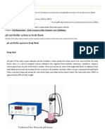 PH and Buffer System in Body Fluids