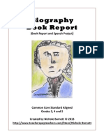 BiographyBookReportRubric 1