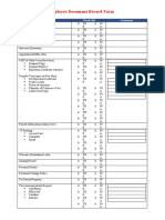 Employee Document Record Form