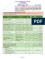 Admission Notice 2022