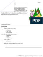 4th Grade Reading Comprehension Worksheets