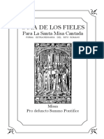 MISSA PRO DEFUNCTO SUMMO PONTIFICE. Guía de Los Fieles para La Santa Misa Cantada o Solemne.