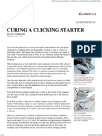 Popular Mechanics - Curing A Clicking Starter