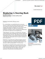 Popular Mechanics - Replacing A Steering Rack