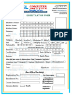 Registration Form: Computer Institute