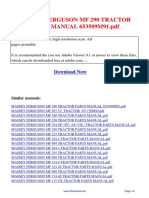 Dokumen - Tips Massey Ferguson MF 290 Tractor Parts Manual 653509m91 PDF