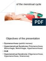 Menstural Cycle DISORDERS