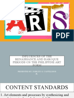 5.1 WEEK Influences of The Renaissance and Baroque Periods On The Philippine Art Form