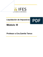 Liquidación de Impuestos MODULO III 2021