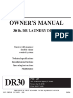 Owner'S Manual: 30 Lb. DR Laundry Dryer