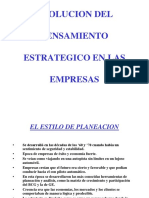 Evolucion Plan Estrategico Empresas