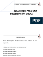 Recomendaciones para Una Presentación Eficaz