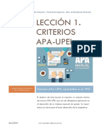 Lección 1. Criterios APA-UPEL