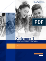 Solemne I - GESTIÓN PRESUPUESTARIA 