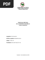 PRINCIPALES MÉTODOS DE INTERPRETACIÓN, Adecuados y Inadecuados. Cuadro Comparativo