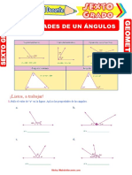 Propiedades de Los Ángulos para Sexto Grado de Primaria