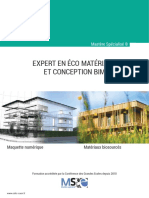 Expert en Éco Matériaux Et Conception Bim: Mastère Spécialisé ®