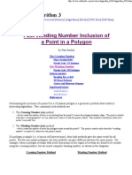 Point in Polygon - Winding Number