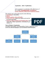 Senior Two Chapter 4 - Business Organization