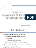 Chap 6 Sauvegarde Et Recuperation Des BD