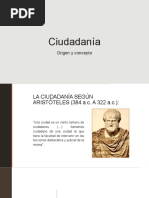 Origen y Concepto Ciudadanía