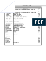 Equipment List Erkav