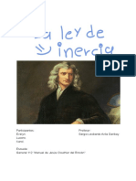 Primera Ley de Newton o La Ley de Inercia