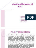 Organizational Behavior of PEL