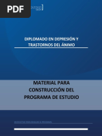 Pauta Programa o Plan Del Diplomado. Trastornos Del Ánimo