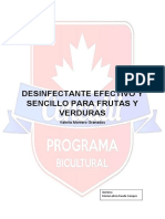 Desinfectante Efectivo y Sencillo para Frutas y Verduras Correcto