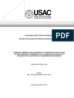 Tesis Sobre Matematica e Inteligencias M