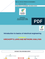 BEE UNIT 1 Lecture 4 KCL KVL Netwok Analysis