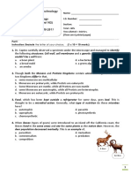 EIT - General Bio II - Final Exam - 2011