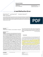 Cortical Cataract and Refractive Error