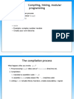 Compiling, Linking, Modular Programming