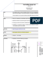 Tank Baffles Design Calc