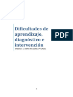 UNIDAD 1 - Difisultades Del Aprendizaje, Diagnóstico e Intervención - v2