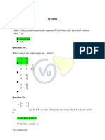 MTH501 Objective File For Mid Term