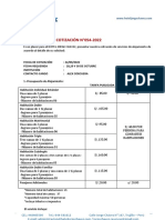 Cotizacion para Delegacion 2022