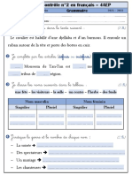 Conjugaison Grammaire فروض المرحلة 2 المستوى الرابع