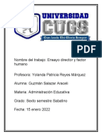 Ensayo Administración Educativa