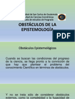 Obstaculos de La Epistemologia