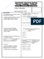 EXAMENES VII UNIDAD - Fisica y Biología Secundaria