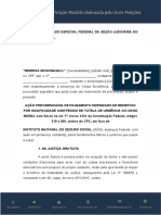 Modelo de Ação de Auxílio-Doença Indenizado