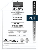 Faurgs 2018 Ufcspa Rs Administrador Prova