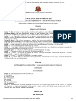 Lei #10.261, de 28 de Outubro de 1968 - Assembleia Legislativa Do Estado de São Paulo