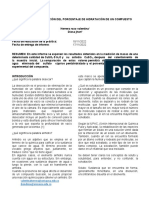 Informe Hidratación Compuestos Química