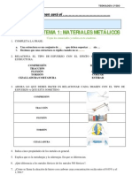 Ejercicios Materiales Metalicos en La ESO