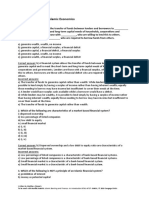 Mcqs For Chapter 3: Islamic Economics