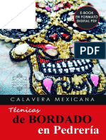 Calavera Mexicana, TÃ©cnicas de Bordado en PedrerÃ A